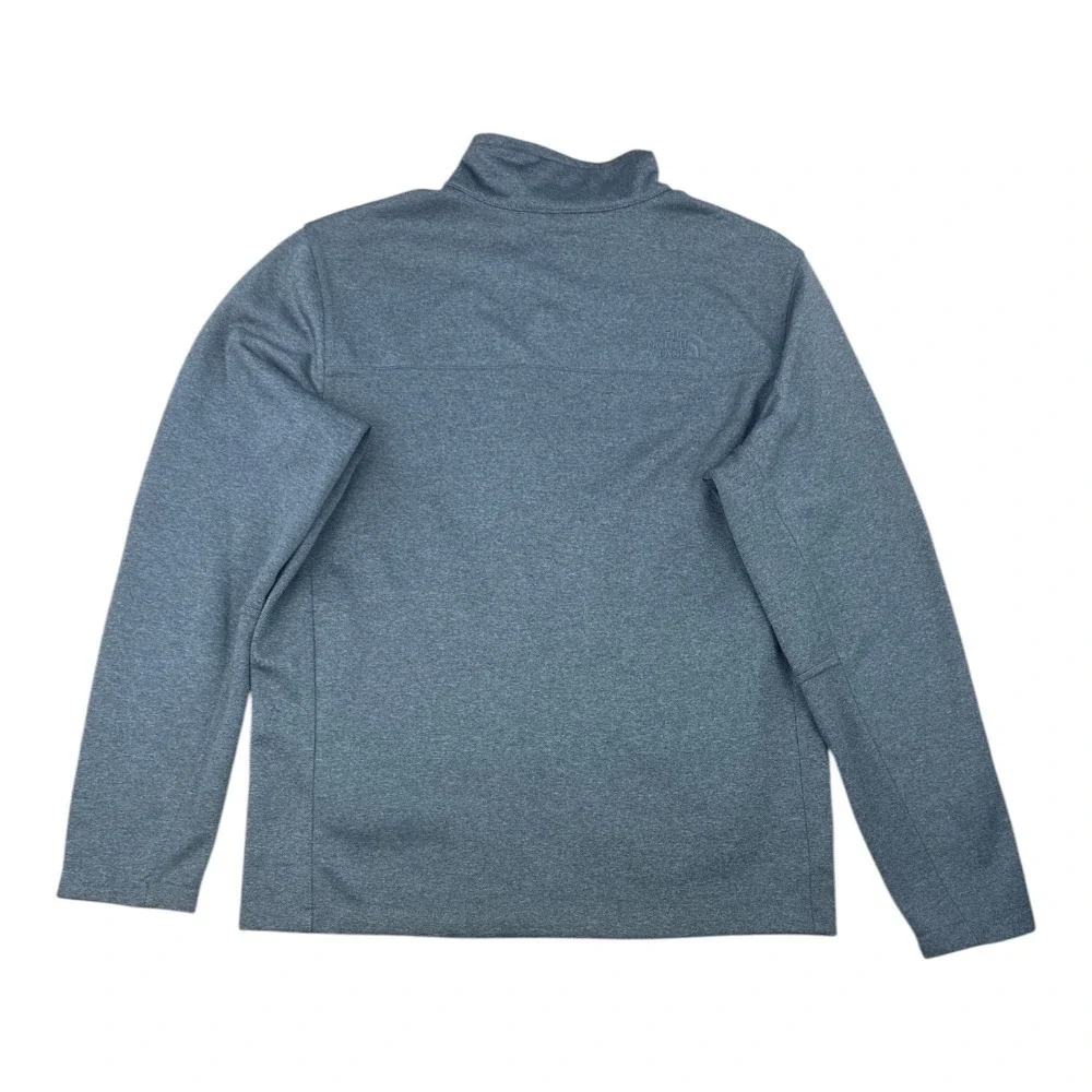 The North Face Apex Canyonwall Mens Gray Heather Full Zip Softshell Jacket M